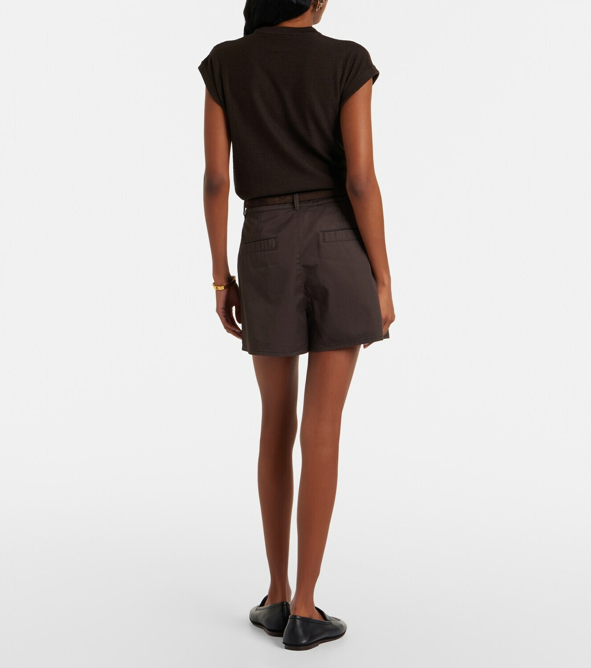 Lemaire Cotton twill shorts