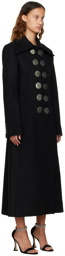 Paco Rabanne Black Caban Coat