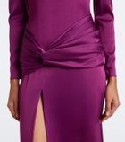 Alex Perry Satin crêpe gown