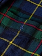 Polo Ralph Lauren - Button-Down Collar Checked Cotton-Flannel Shirt - Blue