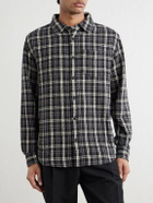 Corridor - Spacerock Checked Cotton-Tweed Shirt - Black