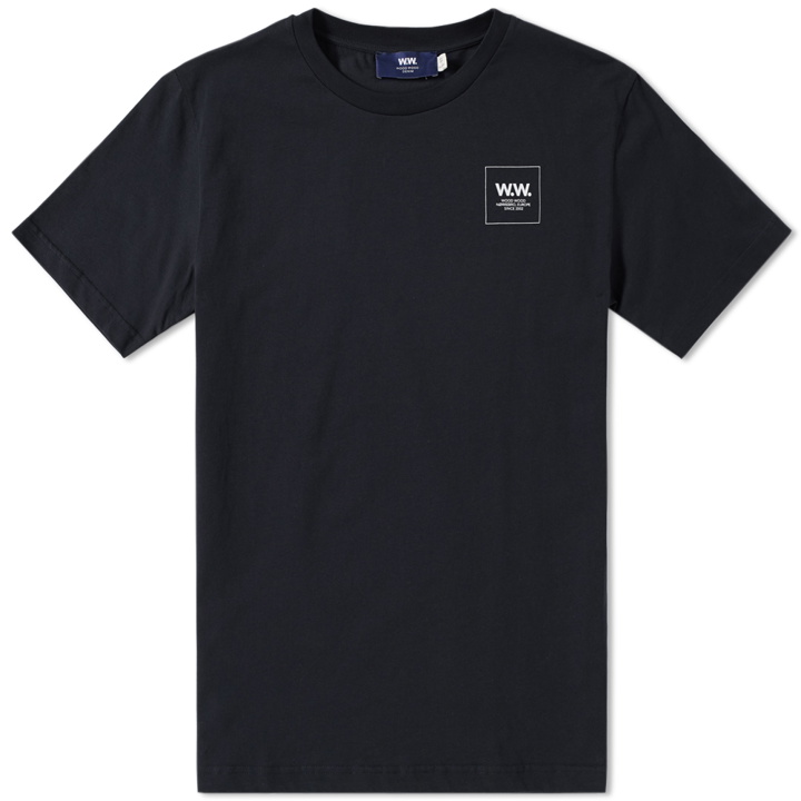 Photo: Wood Wood Square Logo Tomas Tee