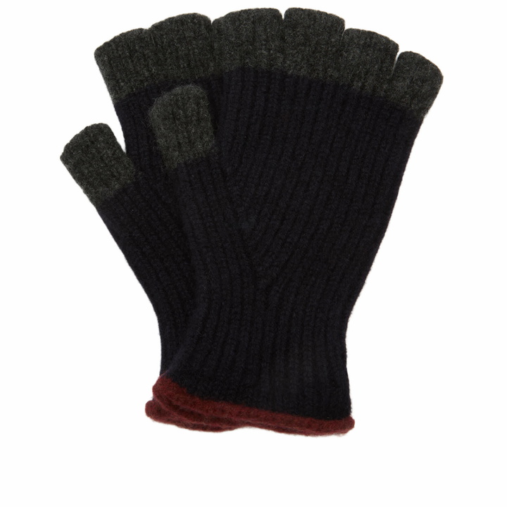 Photo: Howlin by Morrison Men's Howlin' No Fingers In There Ribbed Gloves in Navy 