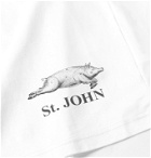 Junya Watanabe - Printed Cotton-Jersey T-Shirt - White