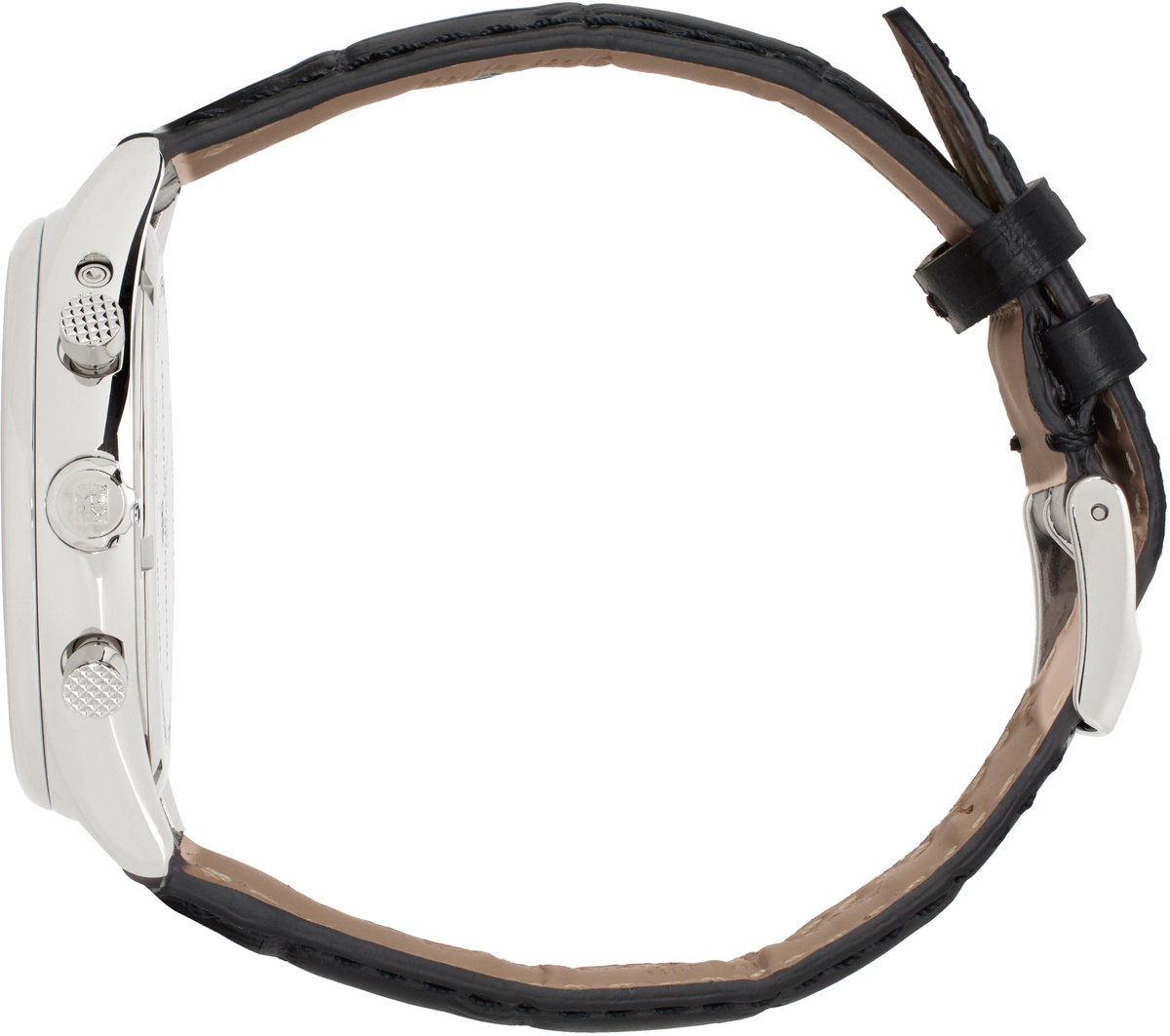 Frédérique Constant Silver & Black Classics Quartz Chronograph Triple Calendar Watch