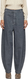 Cordera Gray Curved Jeans