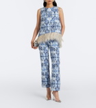 La DoubleJ 24/7 printed cotton straight pants