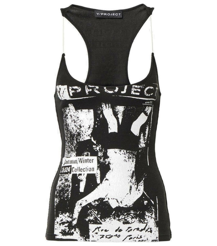 Photo: Y/Project Printed cotton jersey tank top