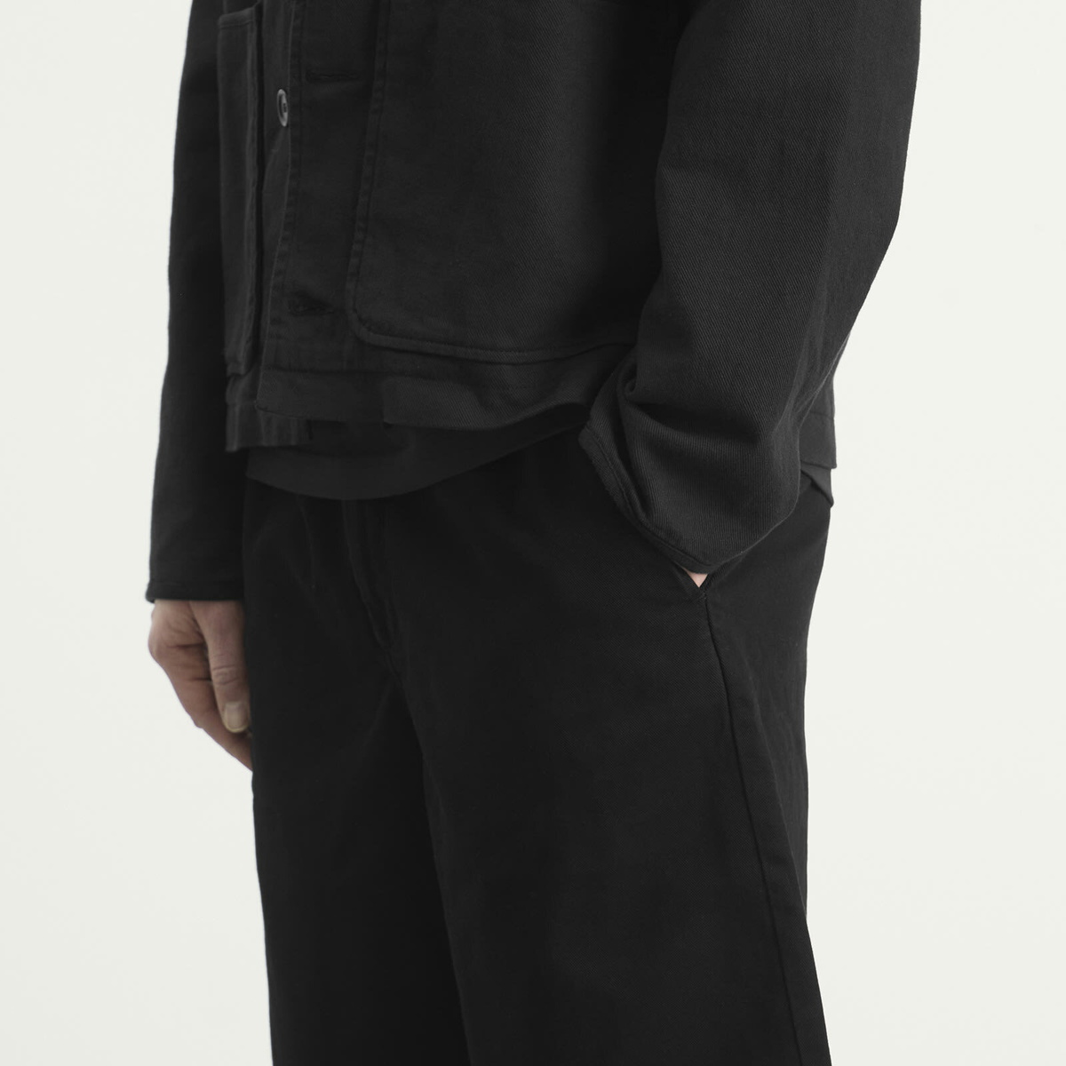 Wax London Men's Kyle Twill Shorts in Black