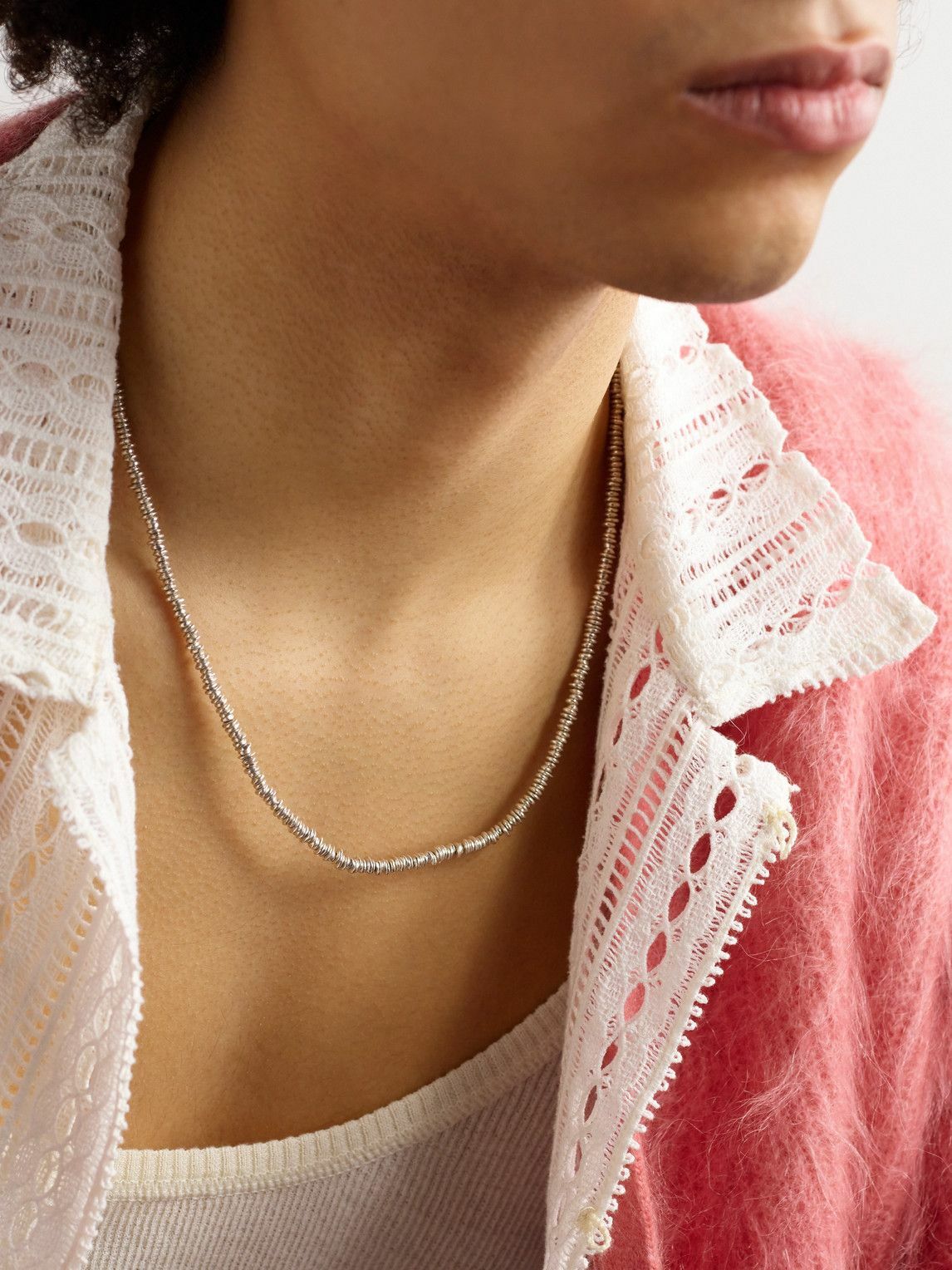 M. Cohen - Noix Sterling Silver Beaded Convertible Necklace