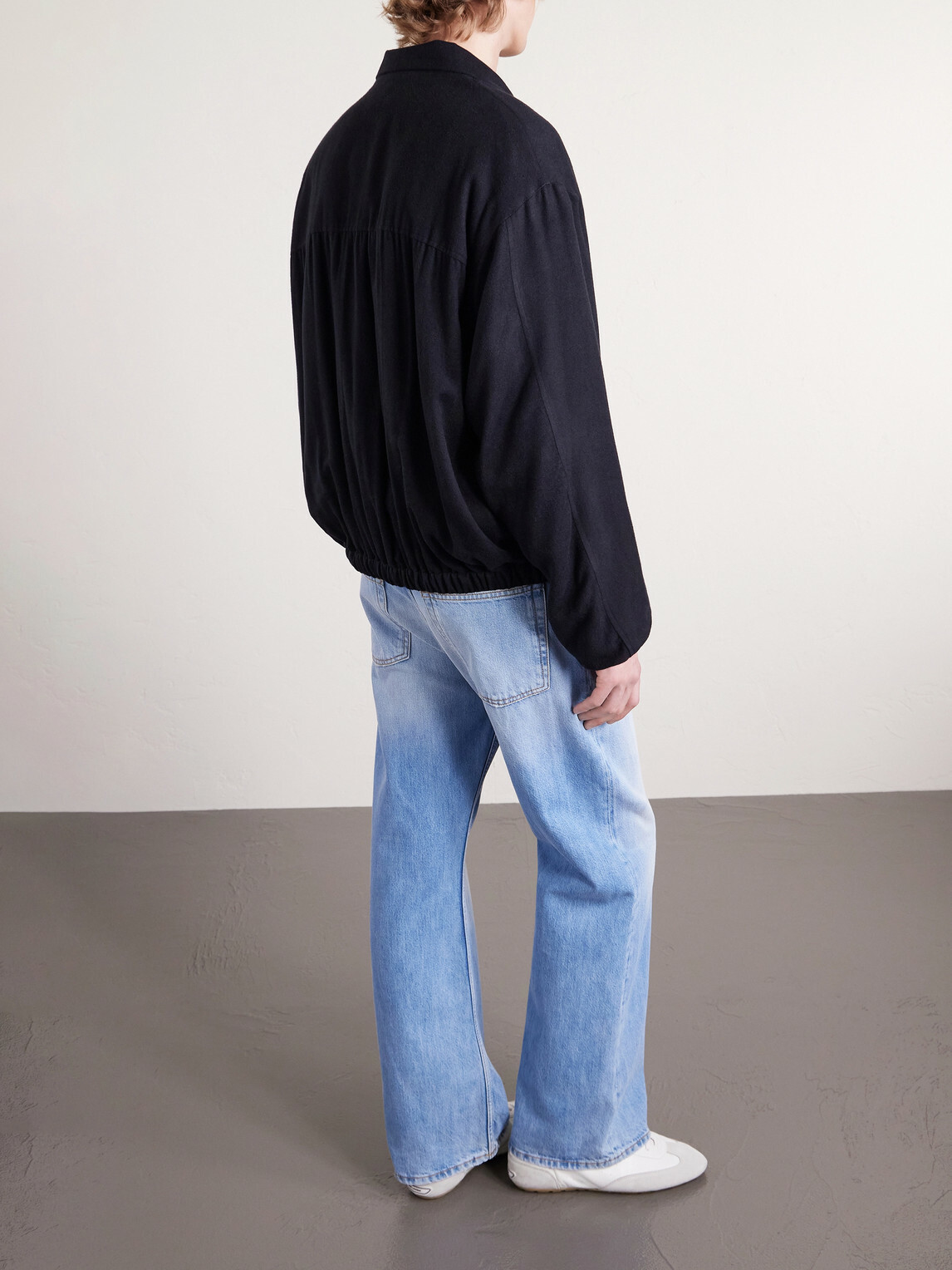 ssstein - Silk-Blend Flannel Jacket - Black
