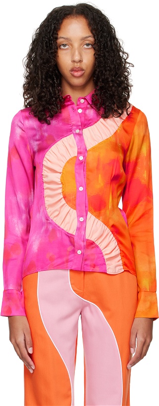 Photo: Ahluwalia Pink & Orange Kati Shirt