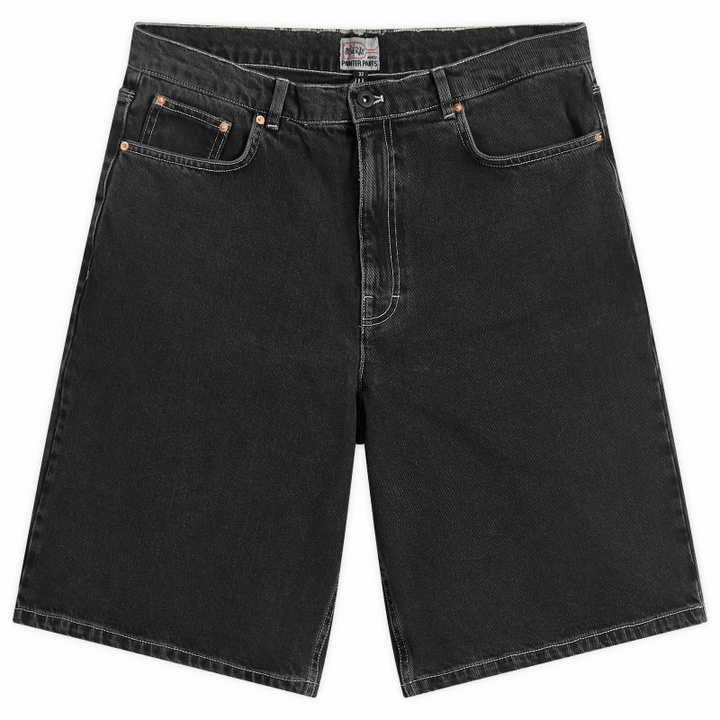 Photo: Stan Ray Men's Wide 5 Denim Shorts in Washed Black