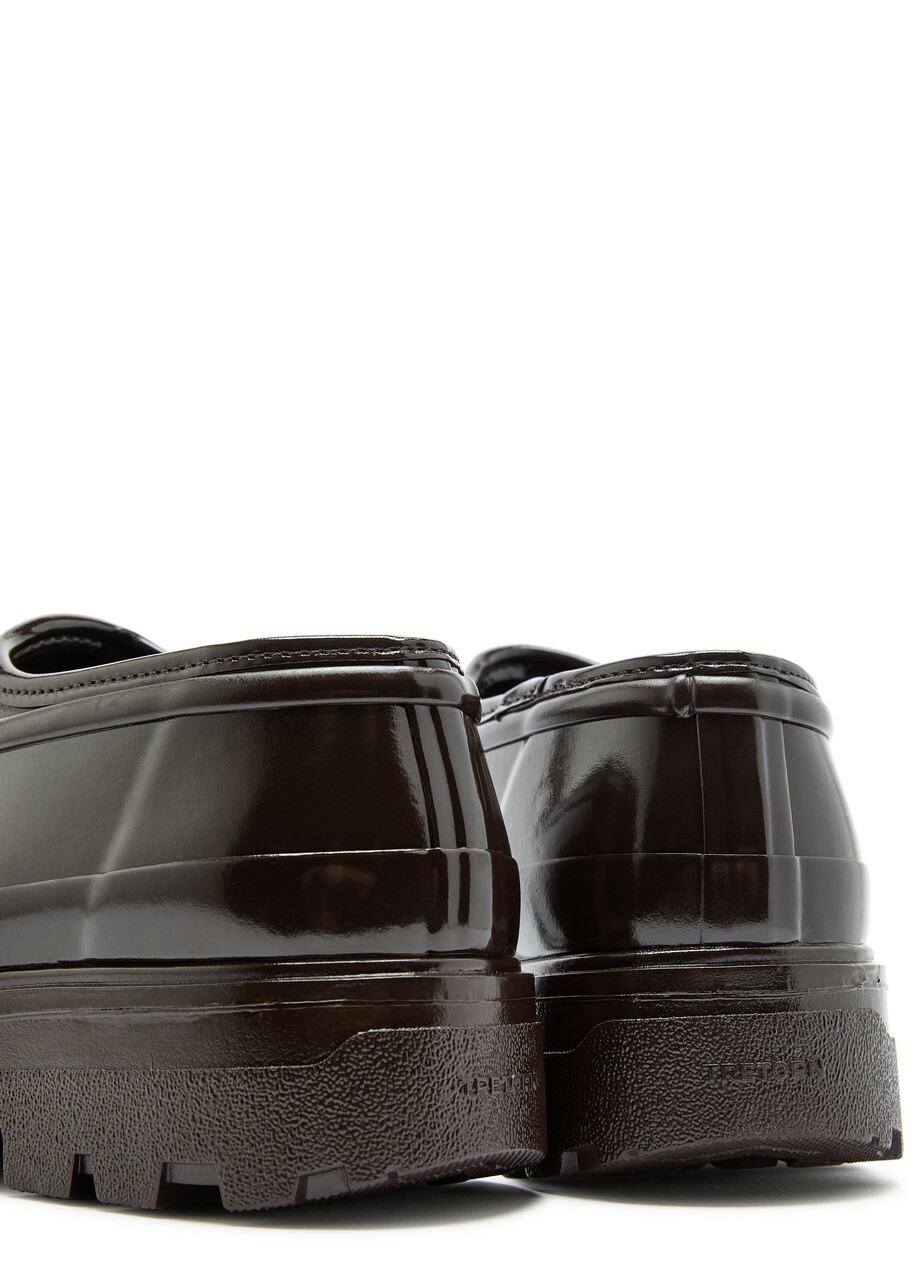 Kassl Editions Beth Glossed Rubber Boots Brown