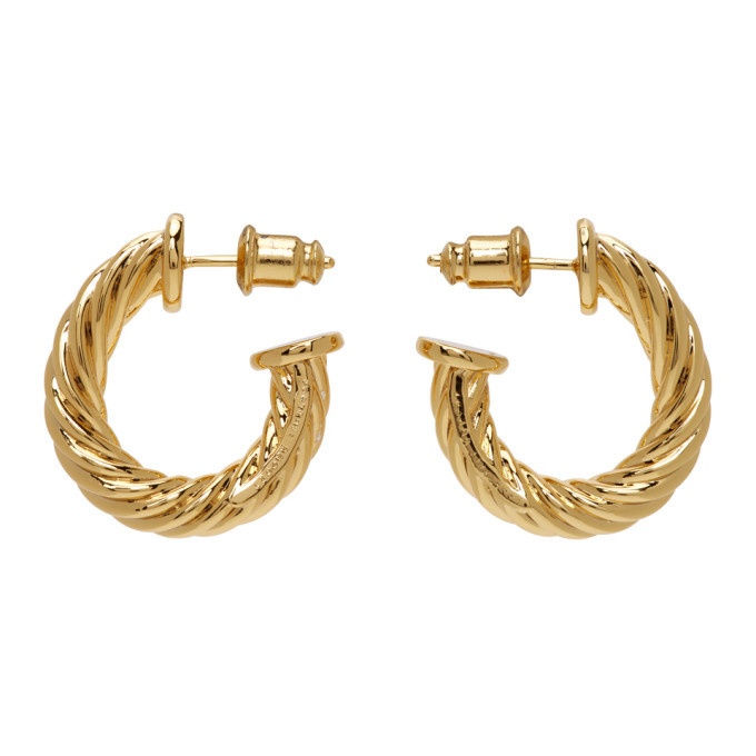 Photo: Portrait Report Gold Twist Rope Earrings