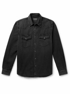 Cherry Los Angeles - Denim Western Shirt - Black