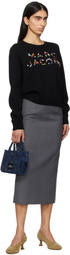 Marc Jacobs Black Gem Knit Logo Sweater