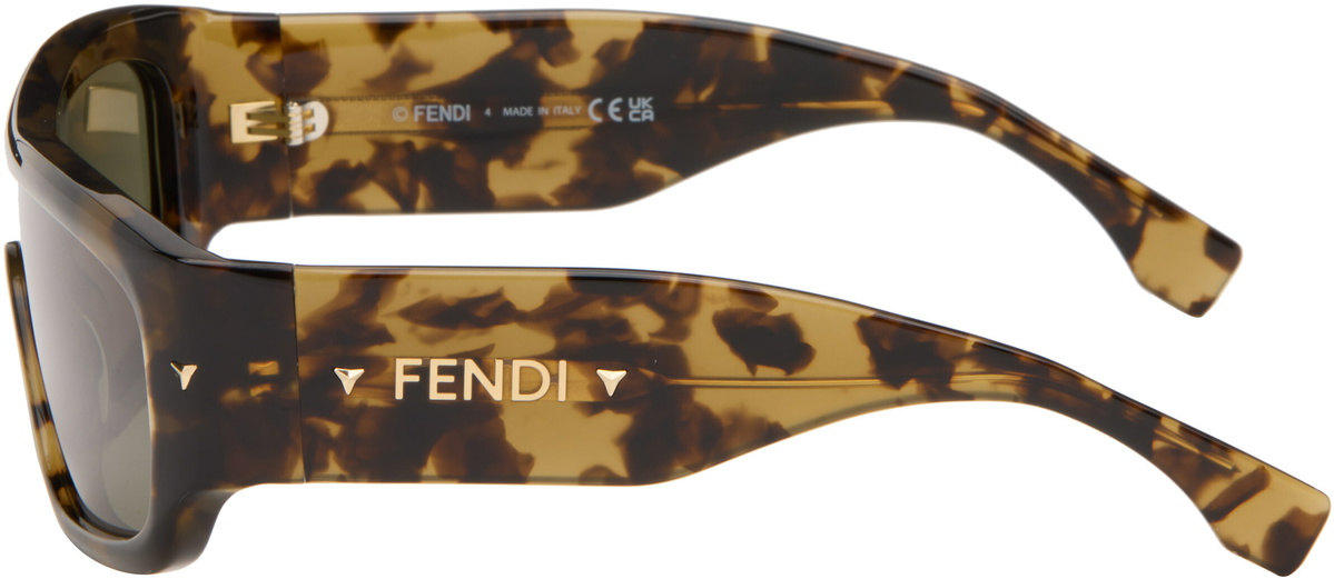 Fendi Tortoiseshell Screen Sunglasses