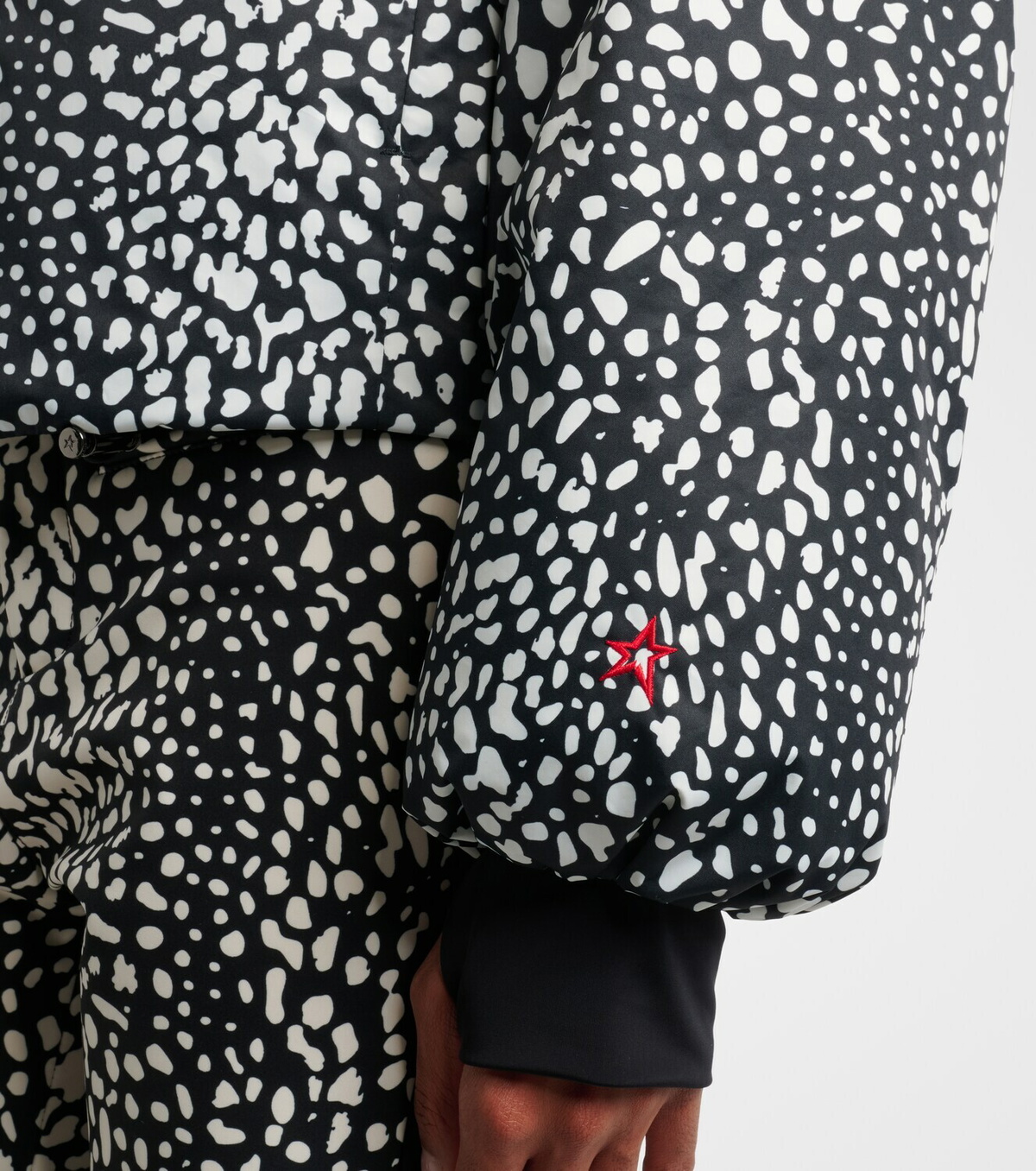 Perfect Moment Bubble leopard-print down ski jacket