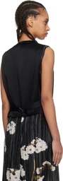 Erdem Black Sleeveless Tailored Vest