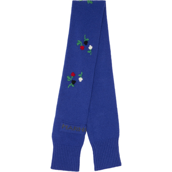 Photo: Marni Navy Flowers Scarf