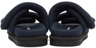 Dries Van Noten Blue Mesh Padded Sandals