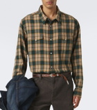 Visvim Meridian plaid wool and linen shirt
