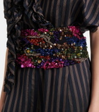 Dries Van Noten Sequined belt