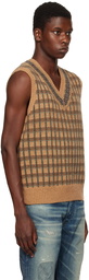 Polo Ralph Lauren Tan Fair Isle Cricket Vest