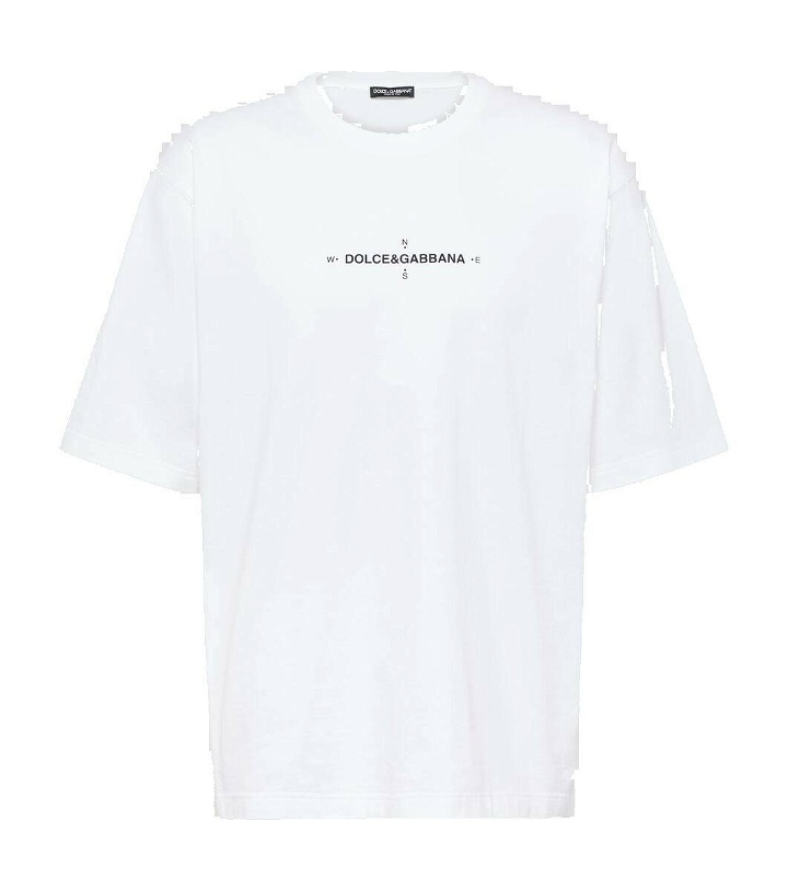 Photo: Dolce&Gabbana Logo cotton jersey T-shirt