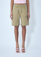 Alexander Wang Frayed Hem Denim Shorts