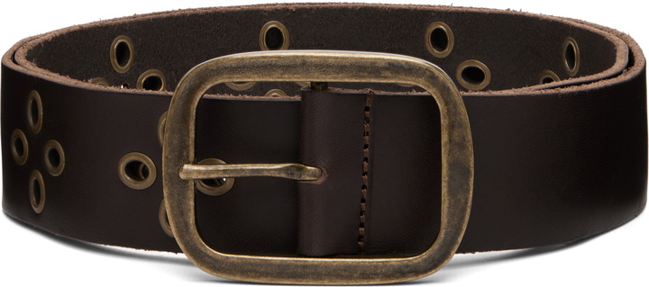 Photo: Dsquared2 Brown Vintage Buckle Belt
