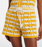 The Upside Goldie Malik cotton crochet shorts