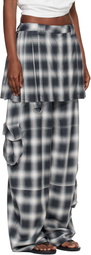 Collina Strada Gray Lightweight Flannel Lawn Skirt Cargo Pants