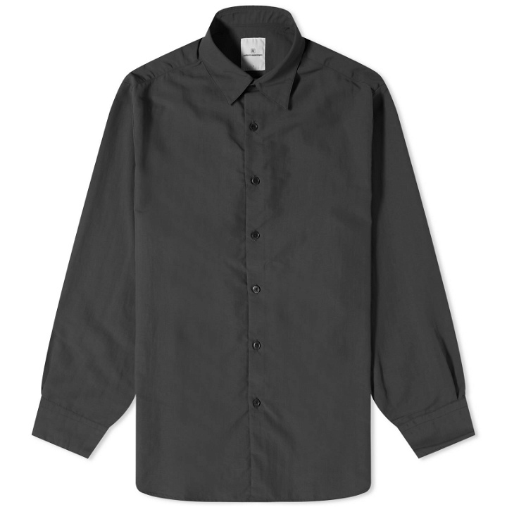 Photo: Uniform Experiment Men's Suppex Baggy Shirt in Black