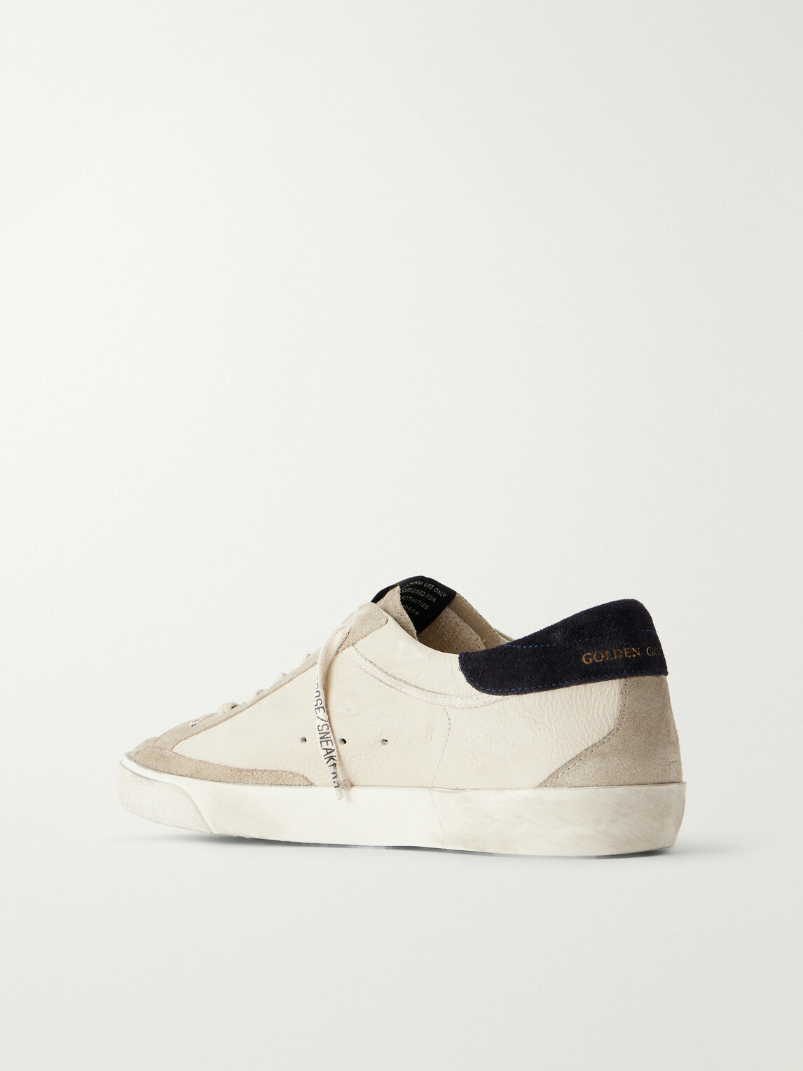 Golden Goose - Super-Star Distressed Suede -Trimmed Leather Sneakers - Neutrals