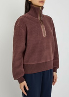 Varley Roselle Half-zip Fleece Sweatshirts Brown