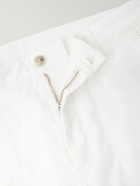 Canali - Straight-Leg Cotton-Blend Twill Trousers - Neutrals