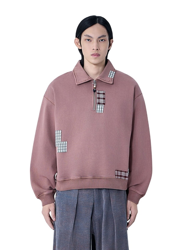 Photo: Story mfg. Geo Patchwork Sweatshirt