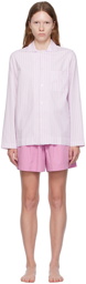 Tekla Pink Drawstring Pyjama Shorts