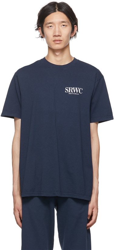 Photo: Sporty & Rich Navy Upper East Side T-Shirt