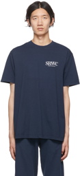 Sporty & Rich Navy Upper East Side T-Shirt