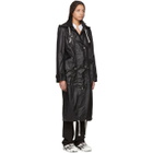 Wendelborn Black Long Windbreaker Coat