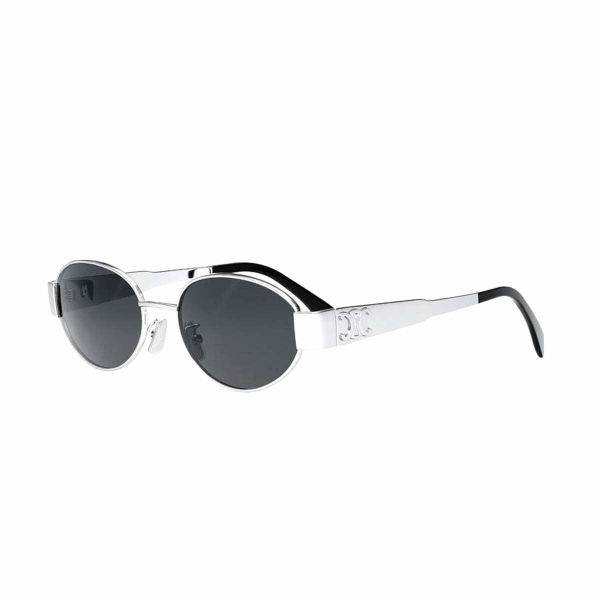 Celine Cl40235u Metal Triomphe 16a Silver Sunglasses