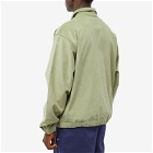 Nike Men's Life Harrington Jacket Cord in Oil Green/White