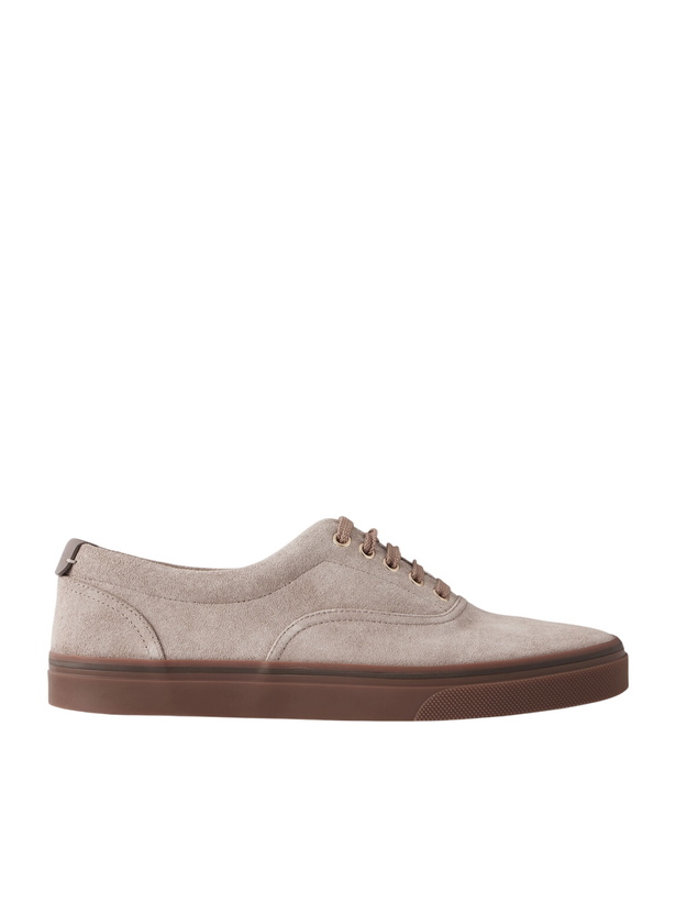 Photo: Brunello Cucinelli - Suede Sneakers - Brown