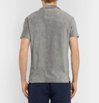 Orlebar Brown - Cotton-Terry Polo Shirt - Gray