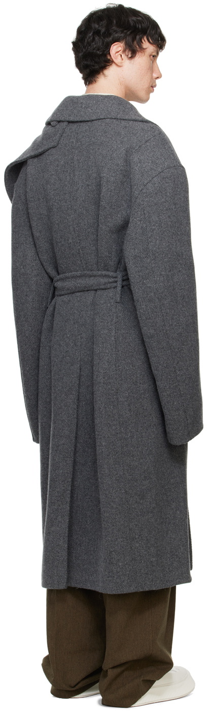 Recto Gray Kuse Oversized Coat