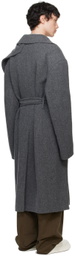 Recto Gray Kuse Oversized Coat