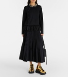 Noir Kei Ninomiya Metallic-effect platform sneakers